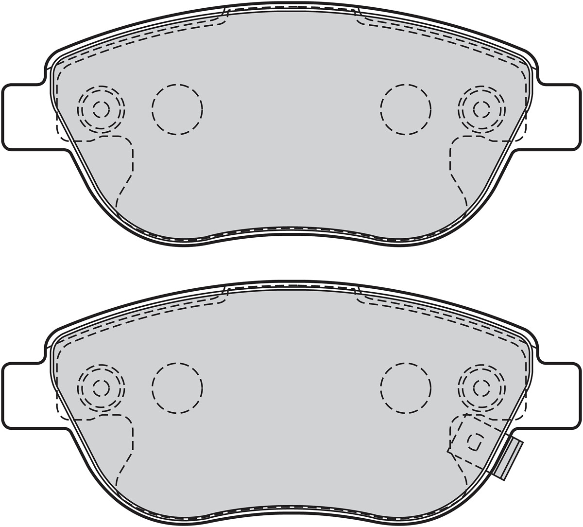 Jeu de 4 plaquettes de frein VALEO ref. 302069